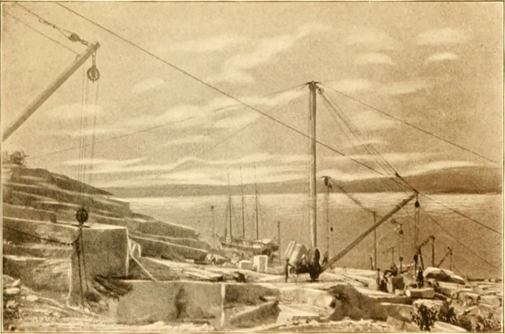 An illustration from The building and decorative stones of Maryland, containing an account of their properties and distribution, 1898, leaf 30