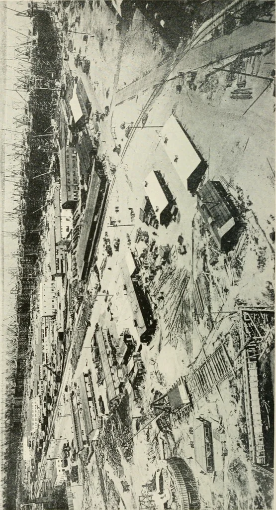 An illustration from Building the emergency fleet; a historical narrative of the problems and achievements of the United States shipping board emergency fleet corporation, 1920, leaf 273