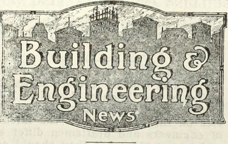 An illustration from Building & engineering news, 1914, leaf 182