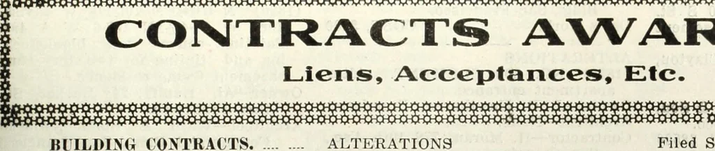 An illustration from Building & engineering news, 1914, leaf 242