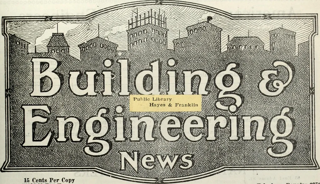An illustration from Building & engineering news, 1914, leaf 322