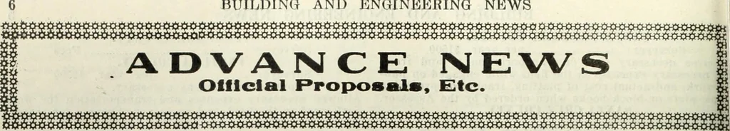 An illustration from Building & engineering news, 1914, leaf 327