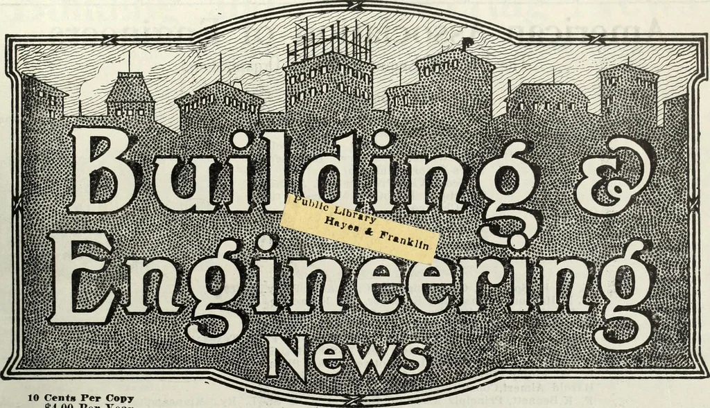 An illustration from Building & engineering news, 1914, leaf 36
