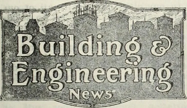 An illustration from Building & engineering news, 1914, leaf 38