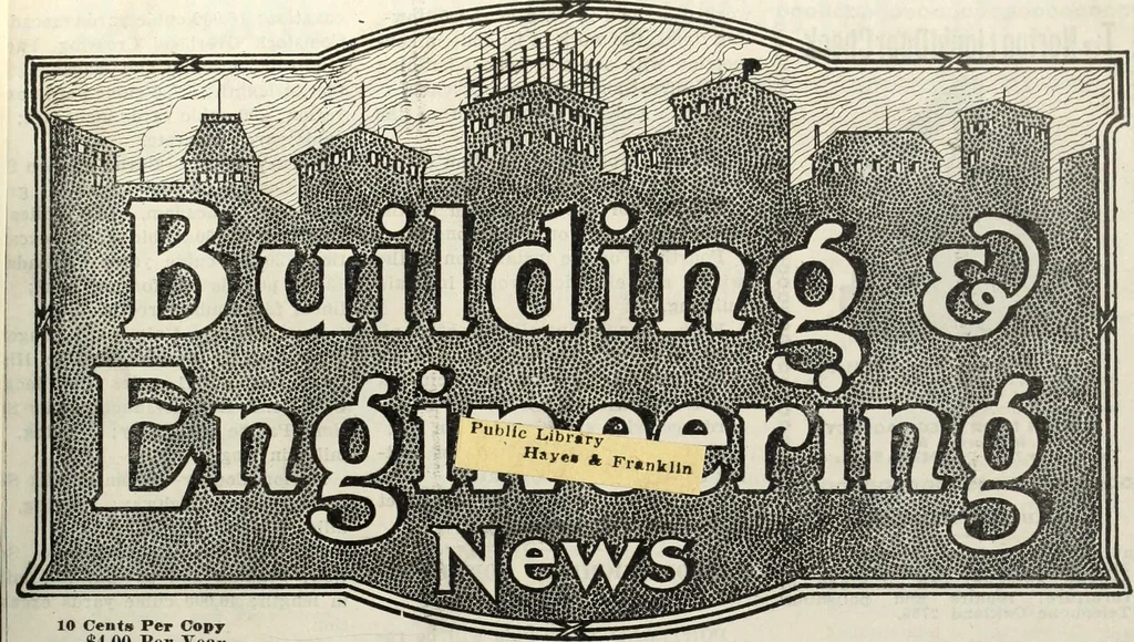 An illustration from Building & engineering news, 1914, leaf 4
