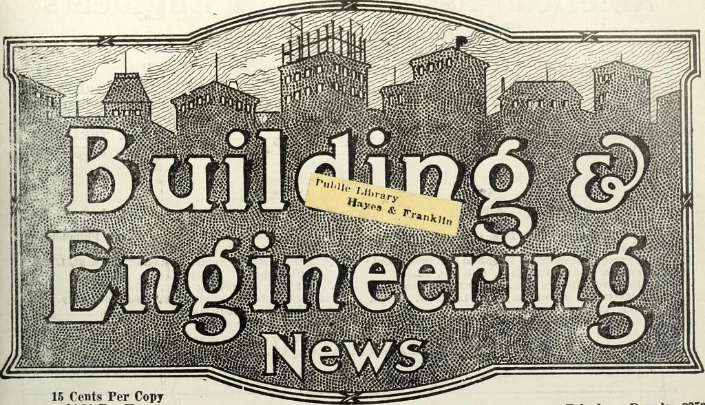An illustration from Building & engineering news, 1914, leaf 418