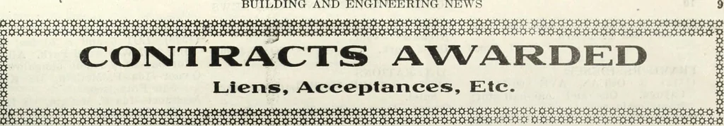 An illustration from Building & engineering news, 1914, leaf 44