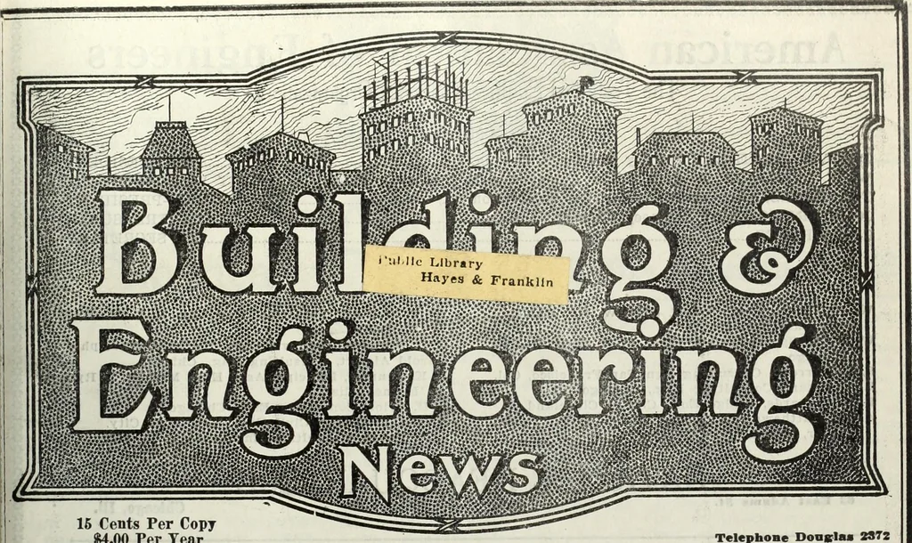 An illustration from Building & engineering news, 1914, leaf 466