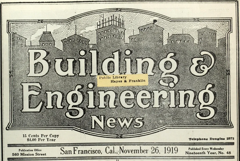 An illustration from Building & engineering news, 1914, leaf 490