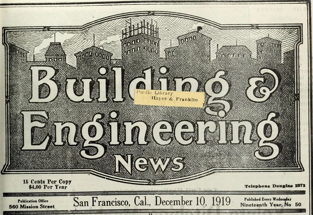 An illustration from Building & engineering news, 1914, leaf 538