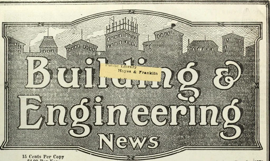 An illustration from Building & engineering news, 1914, leaf 586