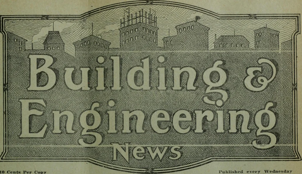 An illustration from Building & engineering news, 1914, leaf 1010