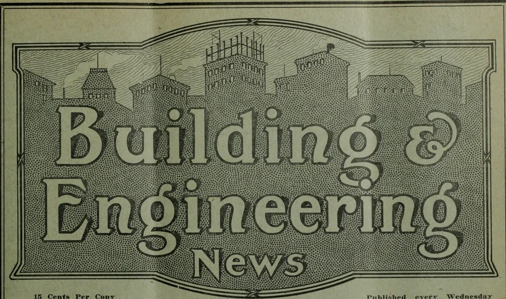 An illustration from Building & engineering news, 1914, leaf 174