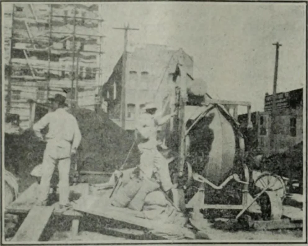 An illustration from Building & engineering news, 1914, leaf 201