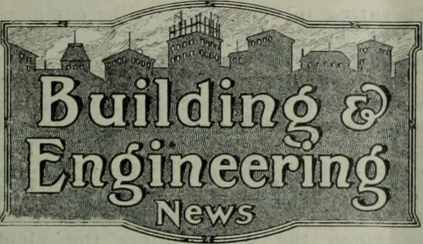 An illustration from Building & engineering news, 1914, leaf 222