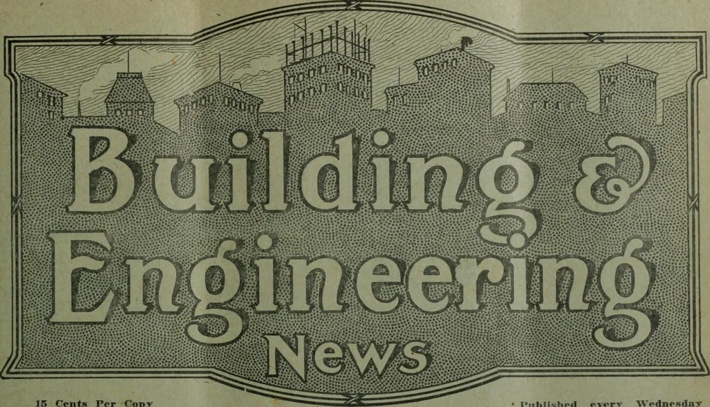 An illustration from Building & engineering news, 1914, leaf 256