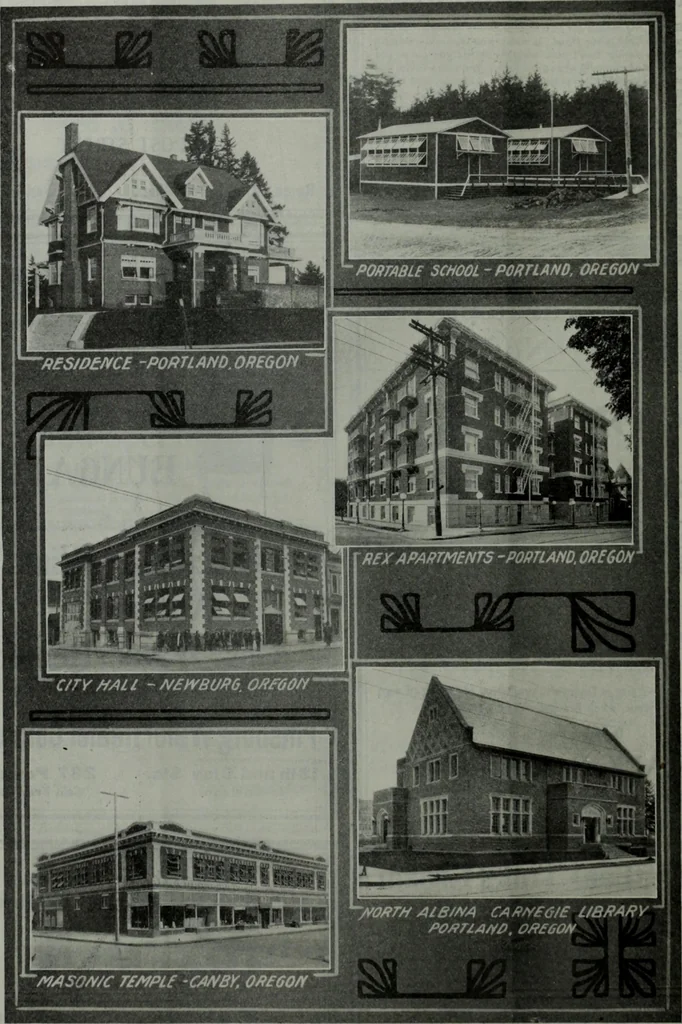 An illustration from Building & engineering news, 1914, leaf 595
