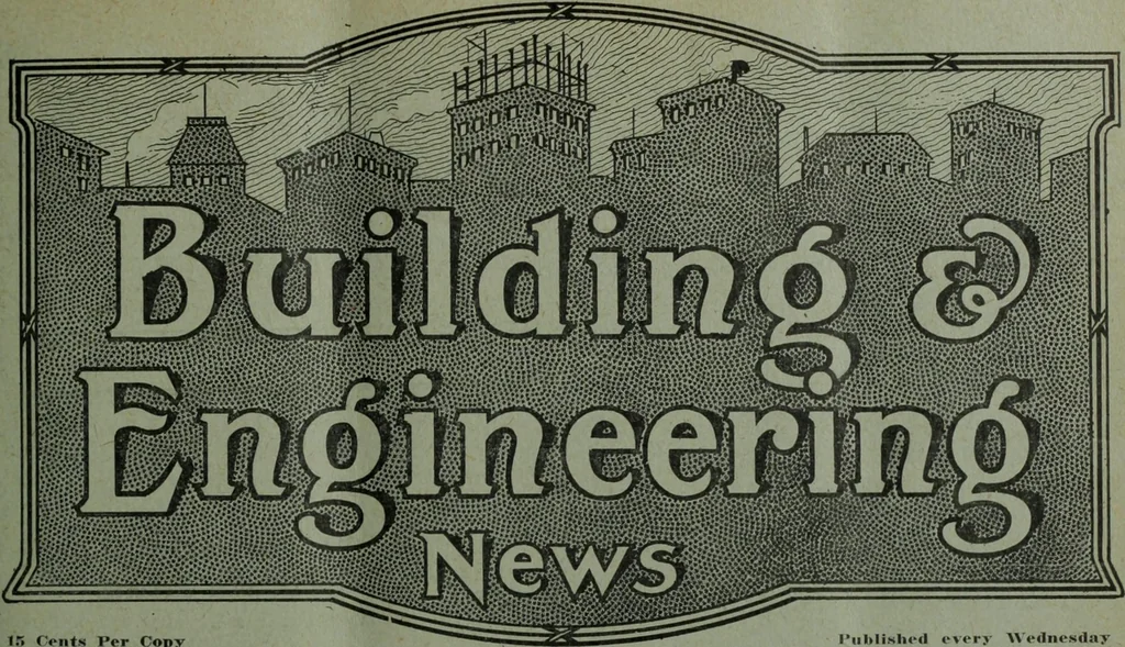 An illustration from Building & engineering news, 1914, leaf 716