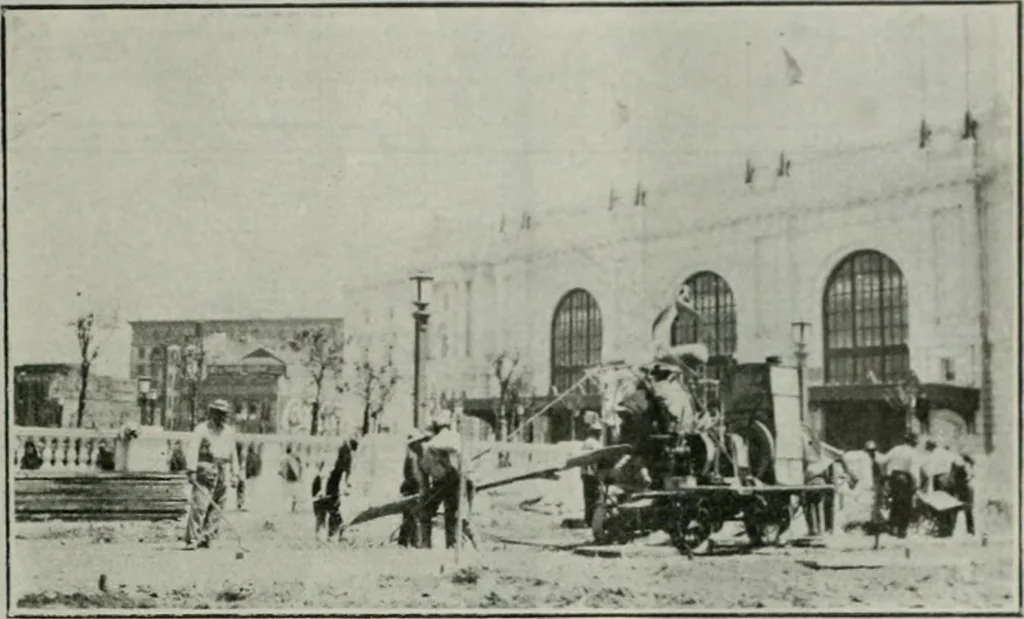 An illustration from Building & engineering news, 1914, leaf 1044