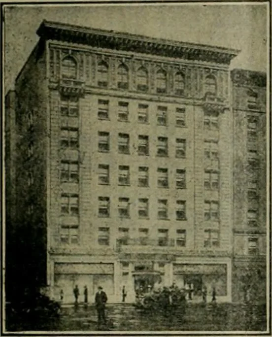 An illustration from Building & engineering news, 1914, leaf 166