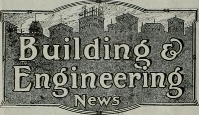 An illustration from Building & engineering news, 1914, leaf 413