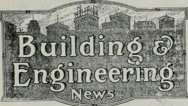 An illustration from Building & engineering news, 1914, leaf 61