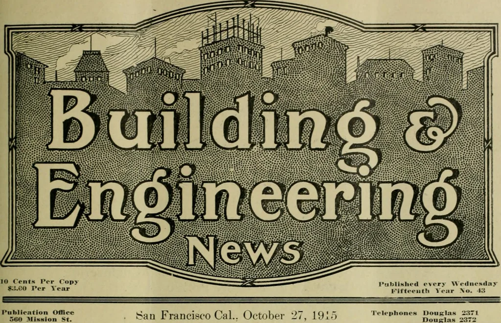 An illustration from Building & engineering news, 1914, leaf 638