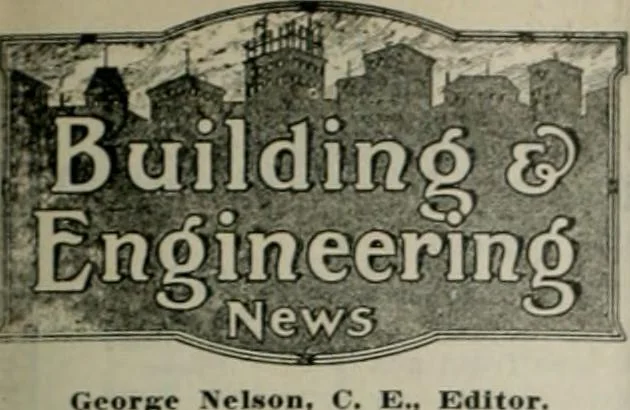 An illustration from Building & engineering news, 1914, leaf 828