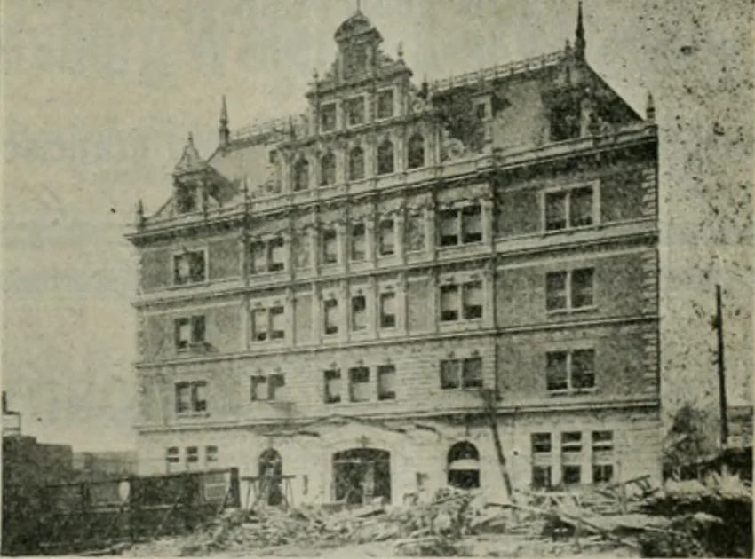 An illustration from Building & engineering news, 1914, leaf 90