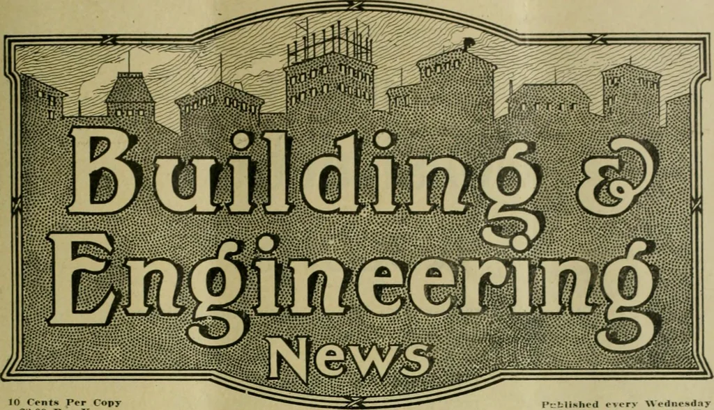 An illustration from Building & engineering news, 1914, leaf 908