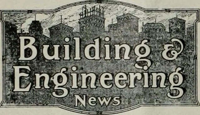 An illustration from Building & engineering news, 1914, leaf 97