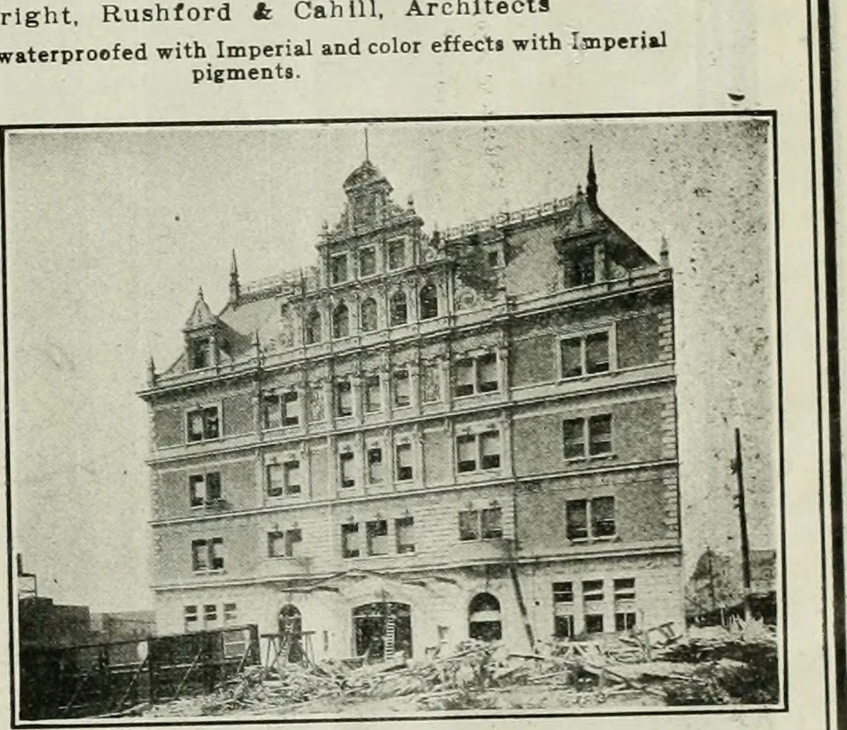 An illustration from Building & engineering news, 1914, leaf 10