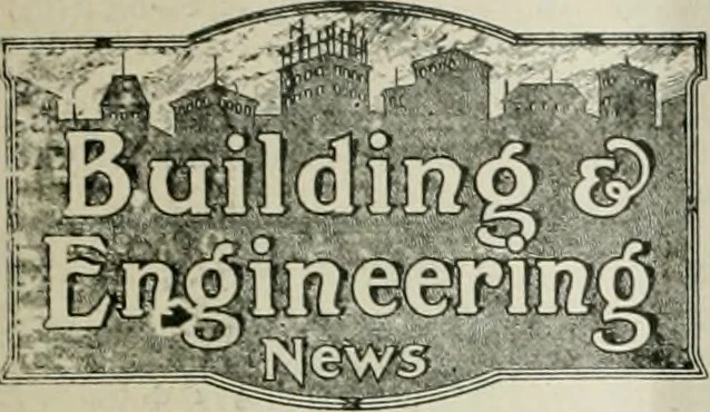 An illustration from Building & engineering news, 1914, leaf 202
