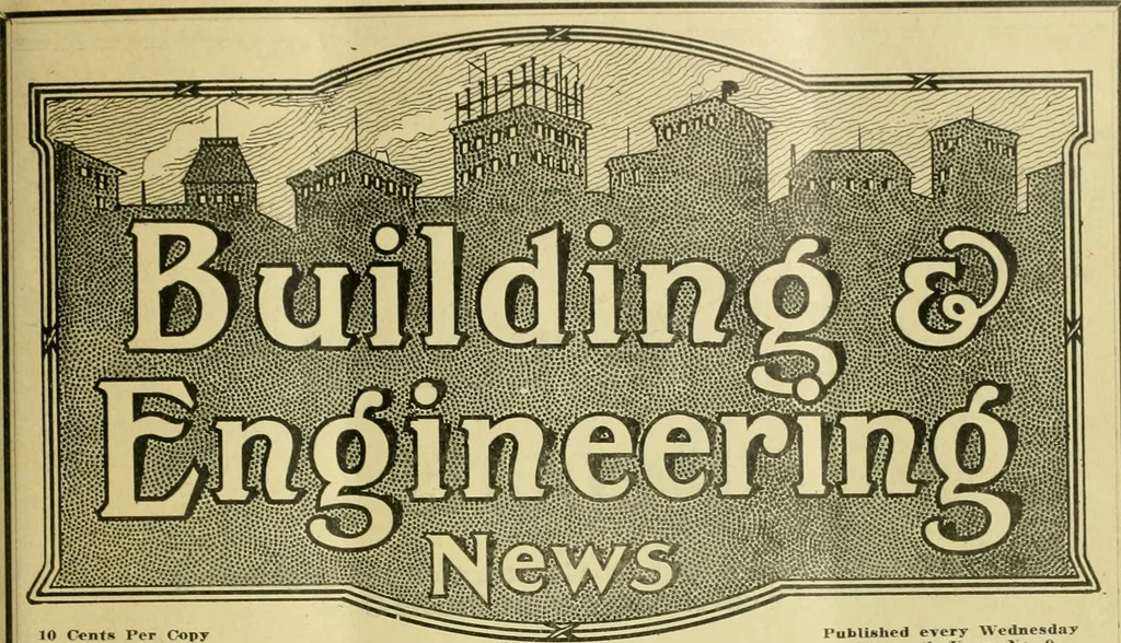 An illustration from Building & engineering news, 1914, leaf 284