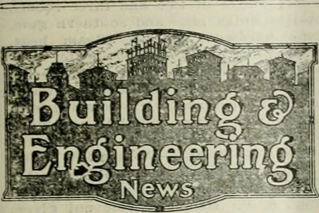 An illustration from Building & engineering news, 1914, leaf 286