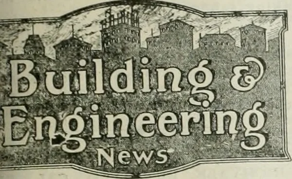 An illustration from Building & engineering news, 1914, leaf 606