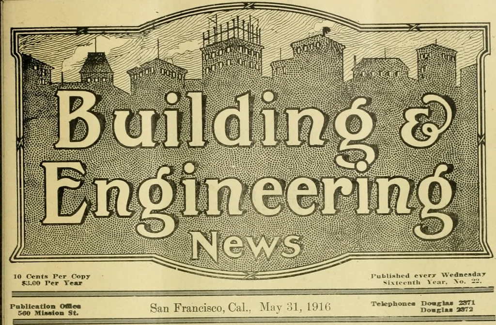 An illustration from Building & engineering news, 1914, leaf 756