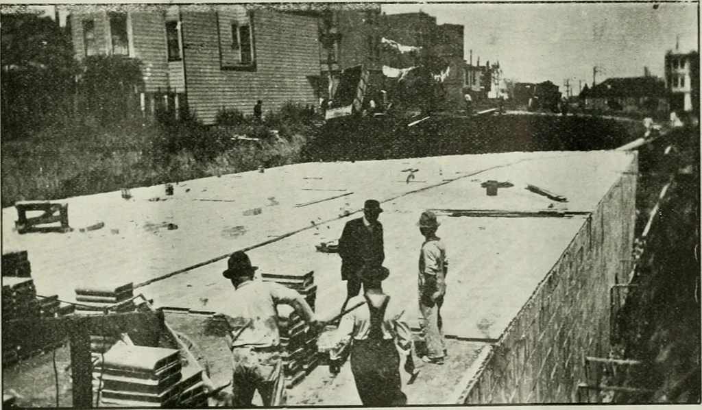 An illustration from Building & engineering news, 1914, leaf 870