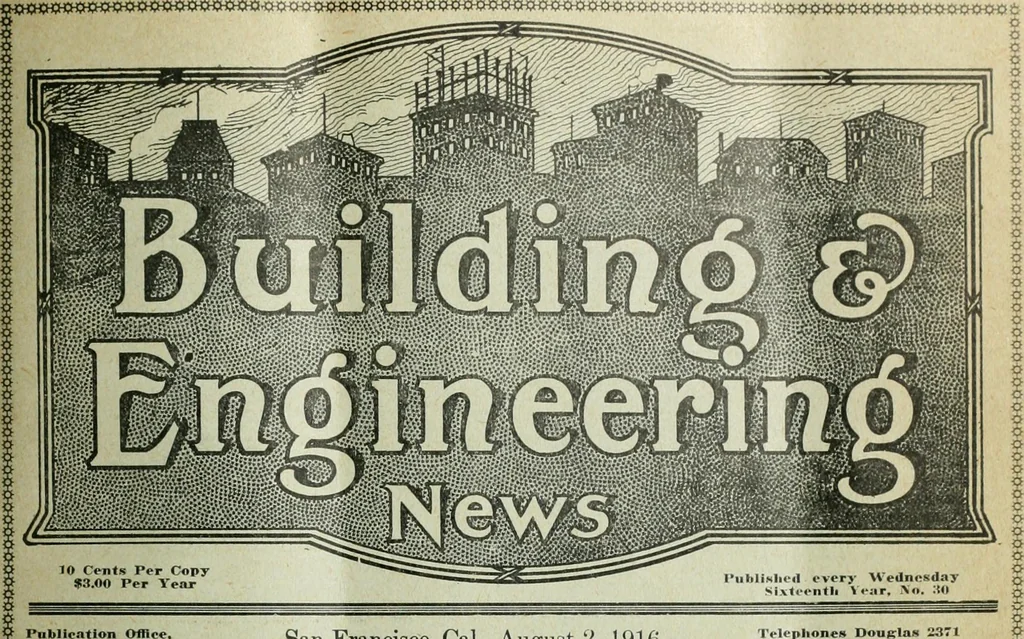 An illustration from Building & engineering news, 1914, leaf 150