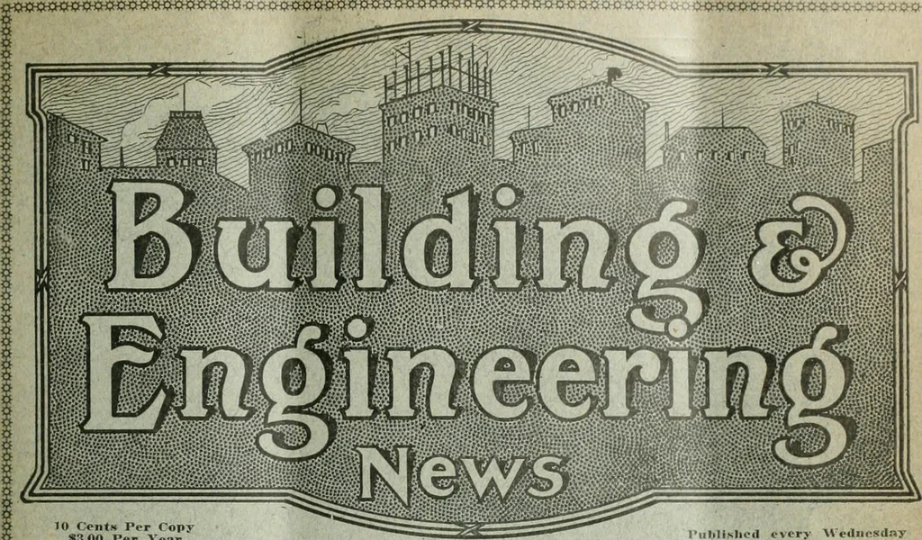 An illustration from Building & engineering news, 1914, leaf 214
