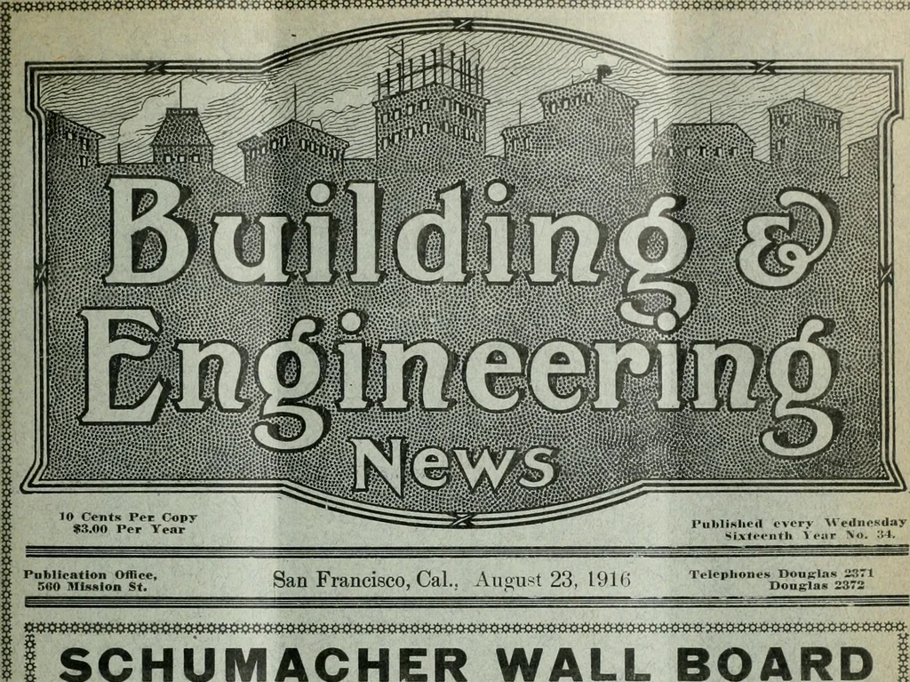 An illustration from Building & engineering news, 1914, leaf 248