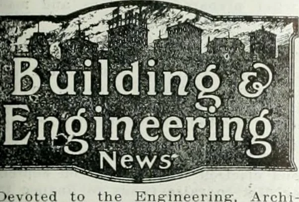 An illustration from Building & engineering news, 1914, leaf 252