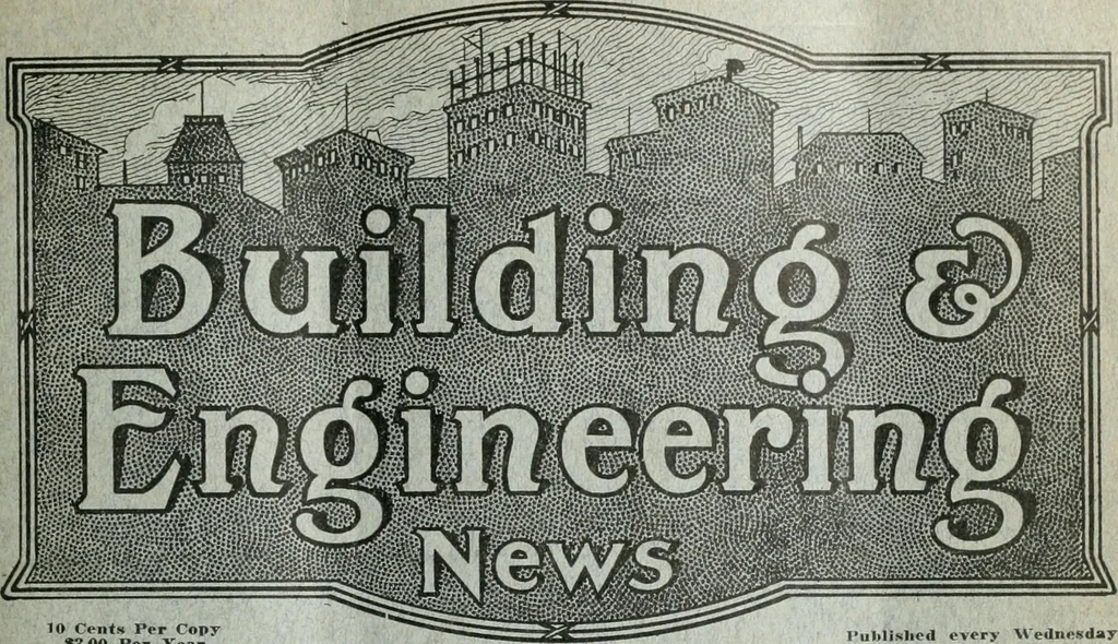 An illustration from Building & engineering news, 1914, leaf 316