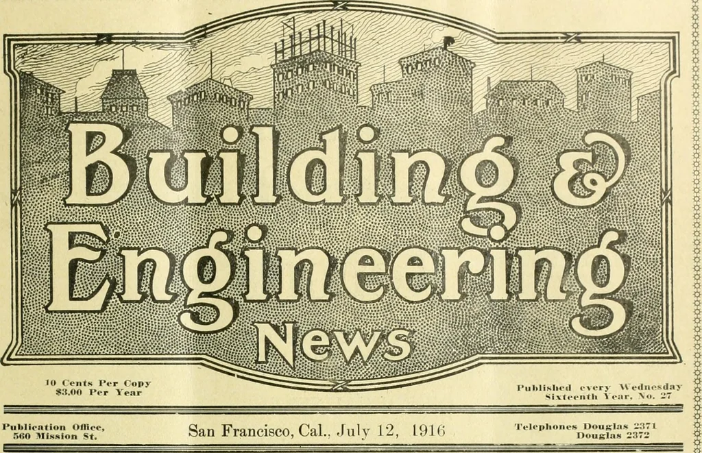 An illustration from Building & engineering news, 1914, leaf 48