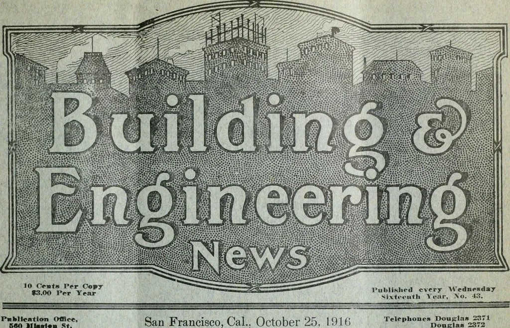 An illustration from Building & engineering news, 1914, leaf 546