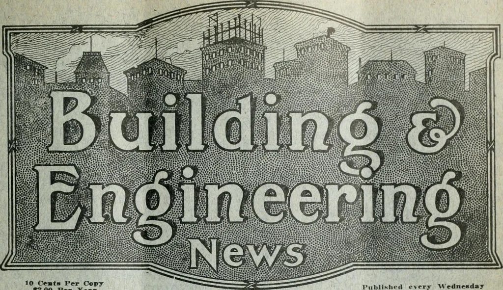 An illustration from Building & engineering news, 1914, leaf 614