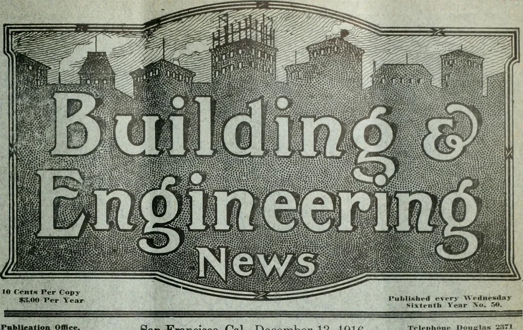 An illustration from Building & engineering news, 1914, leaf 776