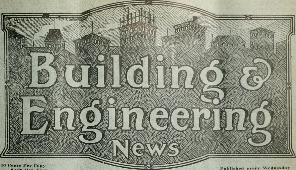 An illustration from Building & engineering news, 1914, leaf 810