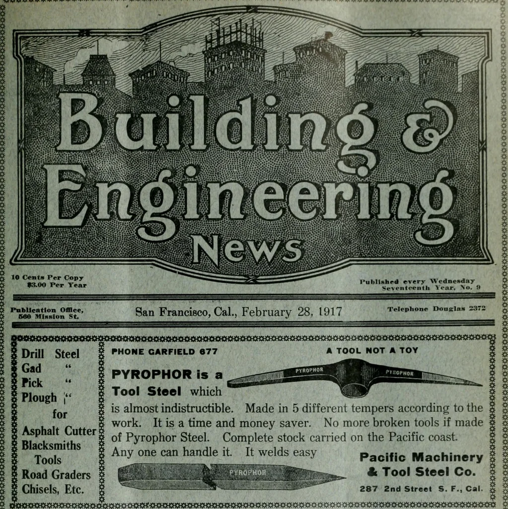 An illustration from Building & engineering news, 1914, leaf 222