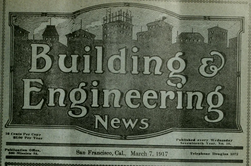 An illustration from Building & engineering news, 1914, leaf 256